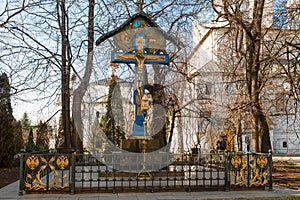 Memorial cross to the memory of the Grand Duke Sergei Romanov in the Novospassky Monastery
