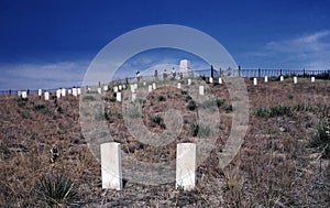 Memorial for Custers Last Stand at Little Bighorn. photo