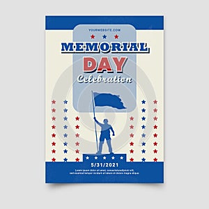 Memorial Day flyer template