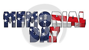 Memorial Day Graphic 003 - High Resolution USA Flag