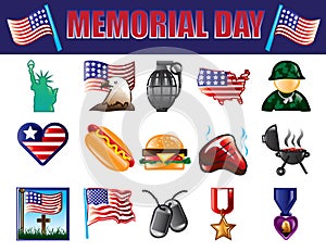 Memorial Day Icons