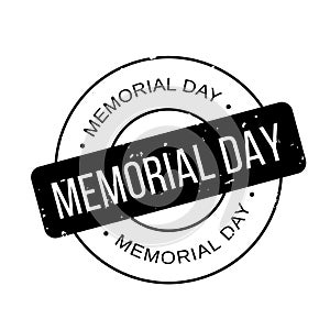 Memorial Day rubber stamp