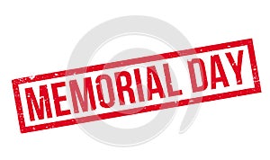 Memorial Day rubber stamp