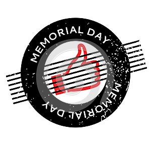 Memorial Day rubber stamp