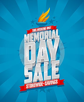 Memorial day sale, storewide savings. photo