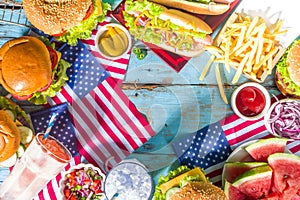 Memorial Day, USA Independence picnic party