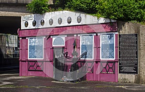 The Memorial Facade of the McGurk`s Pub Atrocity in Belfast