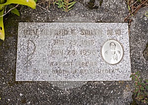 Memorial for Father Alfred E. Smith, MM at the Saint Benedict`s Painted Church on the Big Island, Hawaii.