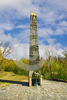 Memorial of fight near Pertuso in Val Borbera gorge