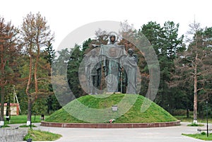 Memorial `Glory boundary. Blessed Mother of God Patroness of Sacred Russia`.