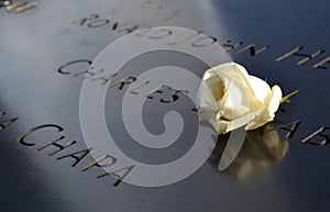 Memorial at Ground Zero in NYC