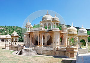 Memorial grounds to Maharaja Sawai Mansingh II and family, Jaipur, India.