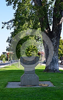 Memorial im Park in Downtown Yakima in Summer, Washingtonn