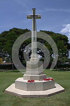 The memorial at Kanchanaburi War Cemetary, Thailan