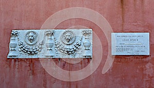 Memorial Lord Byron, San Lazzaro degli Armeni, Venice, Italy photo