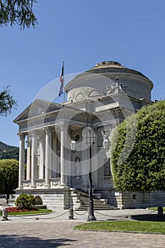 The memorial monument dedicated to Alessandro Volta. - Como IT