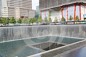 9/11 Memorial. New York. Fountain. Honored.