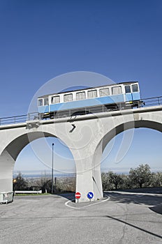 Memorial of old railway carriage