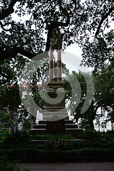 Memorial in the Old Town of Savannah, Georgia