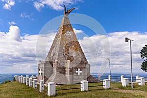 Memorial Ossuary at Gucevo in which the remains of Serb and Austro-Hungarian warriors, buried in this area in 1914