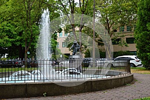 Memorial in Park in Downtown Salem  the Capital City of Oregon