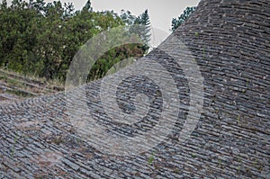 Memorial Park Hisar in Leskovac stone texture