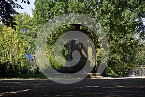 Memorial in Park in the Old Town of Nienburg at the River Weser, Lower Saxony photo