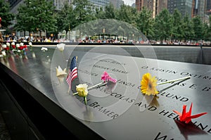 The 9/11 Memorial during Patriot Day