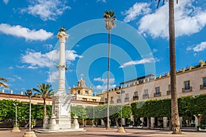 Memorial at the place of Constitution in Almeria, Spain