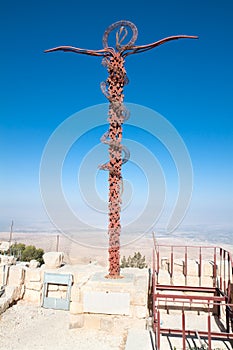 Memorial of Pope John Paul 2nd on Mount Nebo