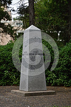 Memorial in Salem, the Capital City of Oregon