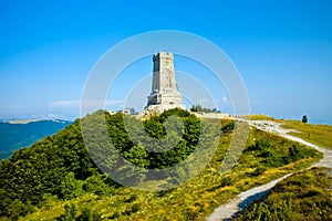 Memorial Shipka view in Bulgaria