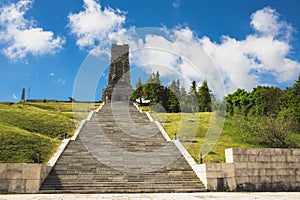 Memorial Shipka view in Bulgaria.