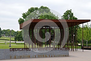 Memorial in State Capitol Park in St. Paul, the Capital City of Minnesota