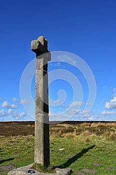 Memorial Stone Cross Known as Ralph`s Cross in England