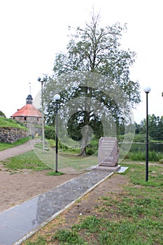 Memorial stone to Rurik