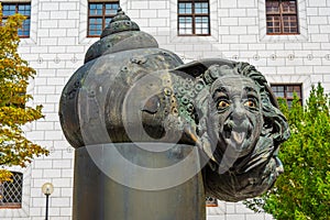 Memorial to Albert Einstein in German town Ulm
