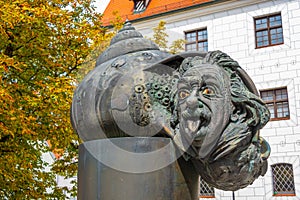 Memorial to Albert Einstein in German town Ulm