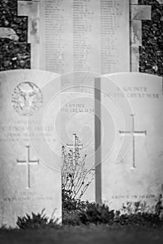 Memorial to those killed in the Great War in Belgium