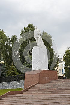 Memorial to Lenin in the park.