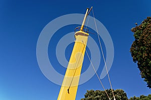 A memorial to the TEV Wahine disaster, the mast from the ship in Wellington