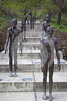 The Memorial to the victims of Communism. Sculptor Olbram Zoubek, architects Jan Kerel and Zdenek Holzel. Prague, Czech