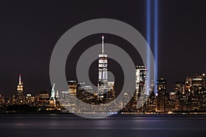 911 Memorial Tribute In Lights