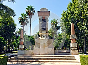 Memorial tribute to the painter Julio Romero de Torres, Cordoba, Spain