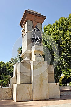 Memorial tribute to the painter Julio Romero de Torres, Cordoba, Spain