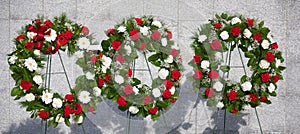 Memorial wreaths photo