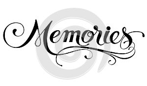 `Memories`calligraphy