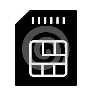 Memory card Isolated Vector Icon which can easily modify or edit