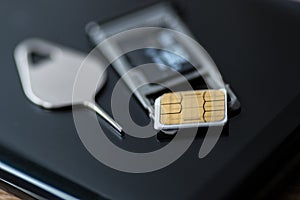 Memory card micro sd and micro sim card tray