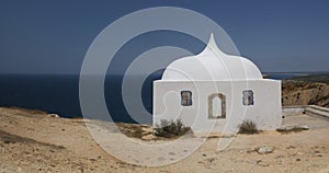 The Memory Chapel is located in Cabo Espichel, Portugal.